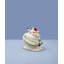 Holiday Figural Santa's Rocket Covered Candy Dish