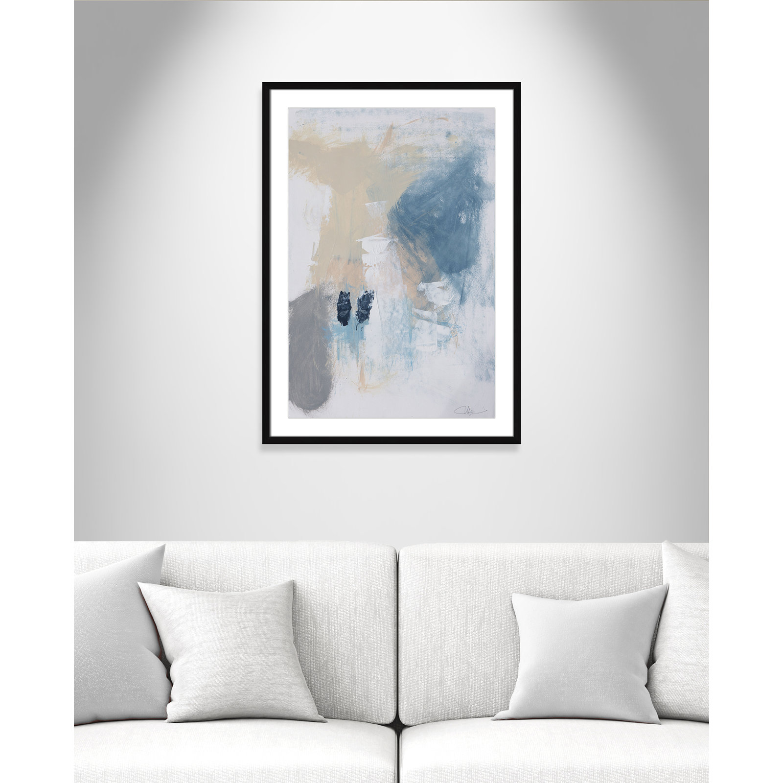 Coastal Carnival Collection "Coastal Carnival II" Print, Black Single Picture Framed Paper, White