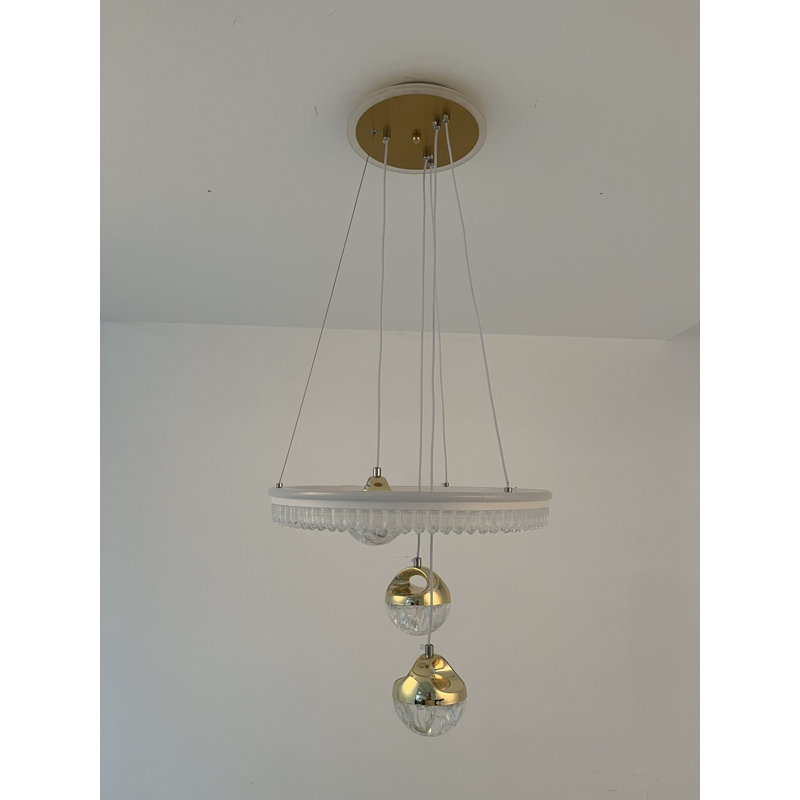 4 - Light Natural LED Dome Pendant