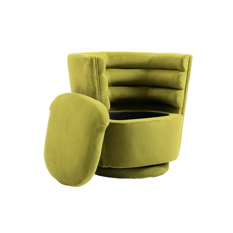Lasharn Upholstered Accent Chair, Olive Green Velvet