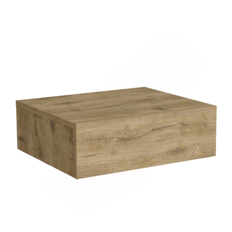 Table de chevet, table de bout, table d'appoint murale Milano avec tiroir Milano - Macadamia - Chambre à coucher, Beige