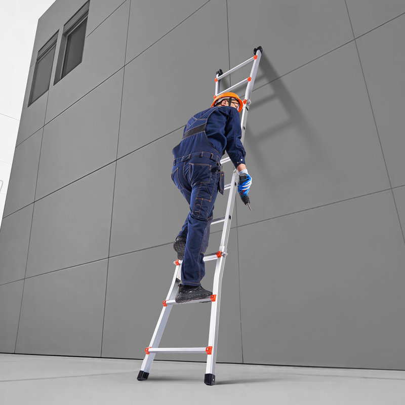 Telescoping Ladder A Frame Extension Multi-Function for Homework, 20.28", 3.49'