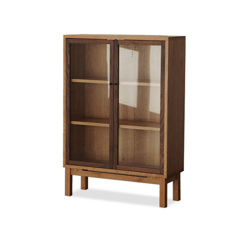 Vitrines en bois massif brun