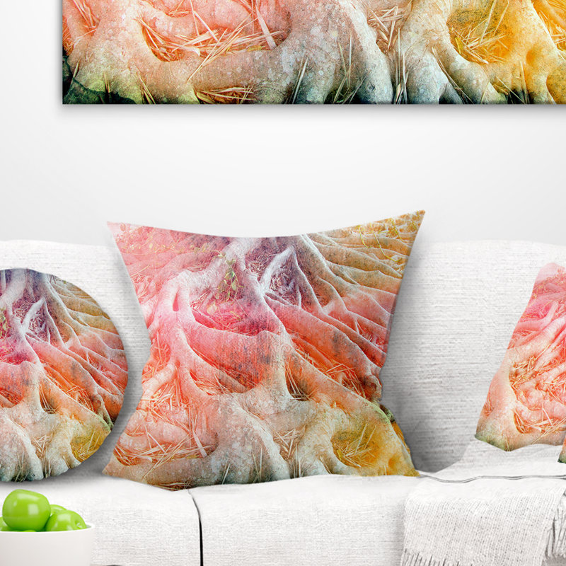 Coussin rétro imprimé aquarelle, 16 po x 1 po, Coussin décoratif