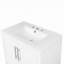 Meuble-lavabo 30 po avec lavabo, armoire de salle de bain multifonctionnelle avec portes et tiroirs, structure solide et panneau de fibres à densité moyenne