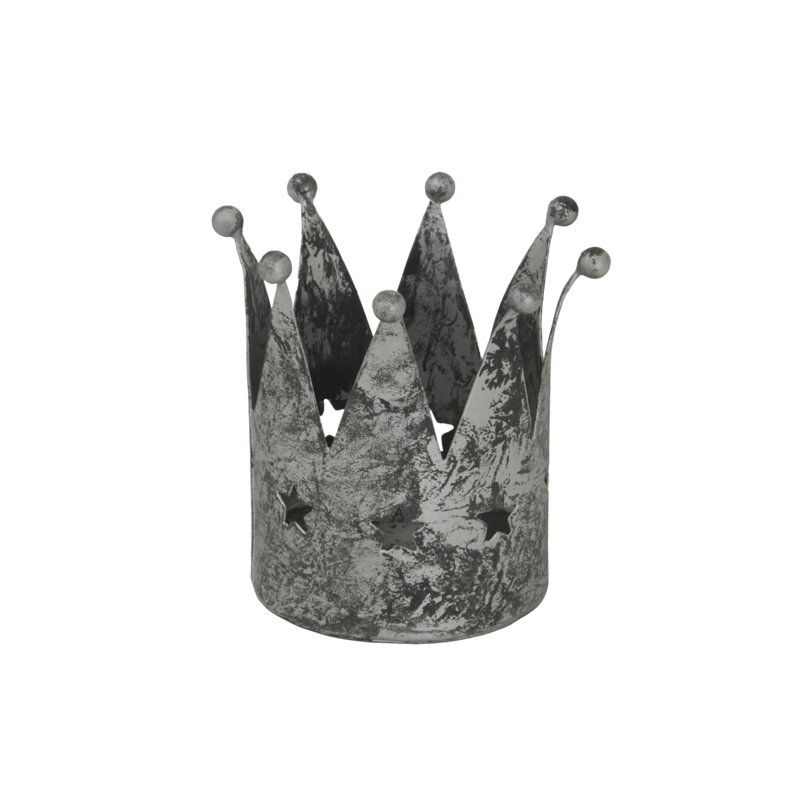 Anhat Metal Candle Accessories, 8 cm H x 7 cm W x 7 cm D, Silver
