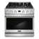 Cosmo 36 in. Lumin Collection 6.0 cu. ft. Gas Range with 6 Sealed Gas Burners and Convection Oven in Stainless Steel
