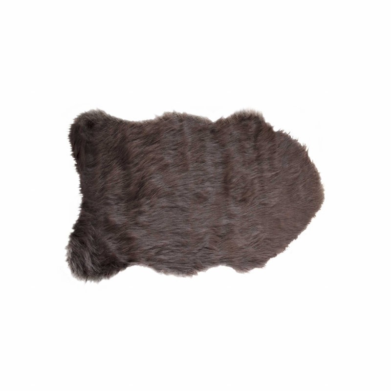 Epperson Faux Sheepskin Indoor Rug, Rectangle 2' x 3'