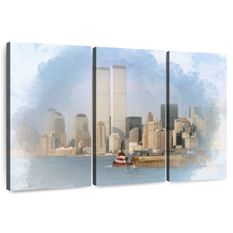 World Trade Center, 20" H x 33" W