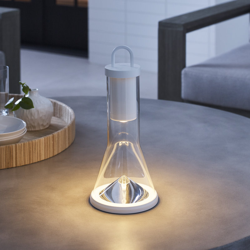 Kandella Accent Rechargeable Table Lamp, Matte White