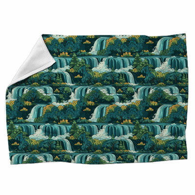 Machine Printed Throw Blanket