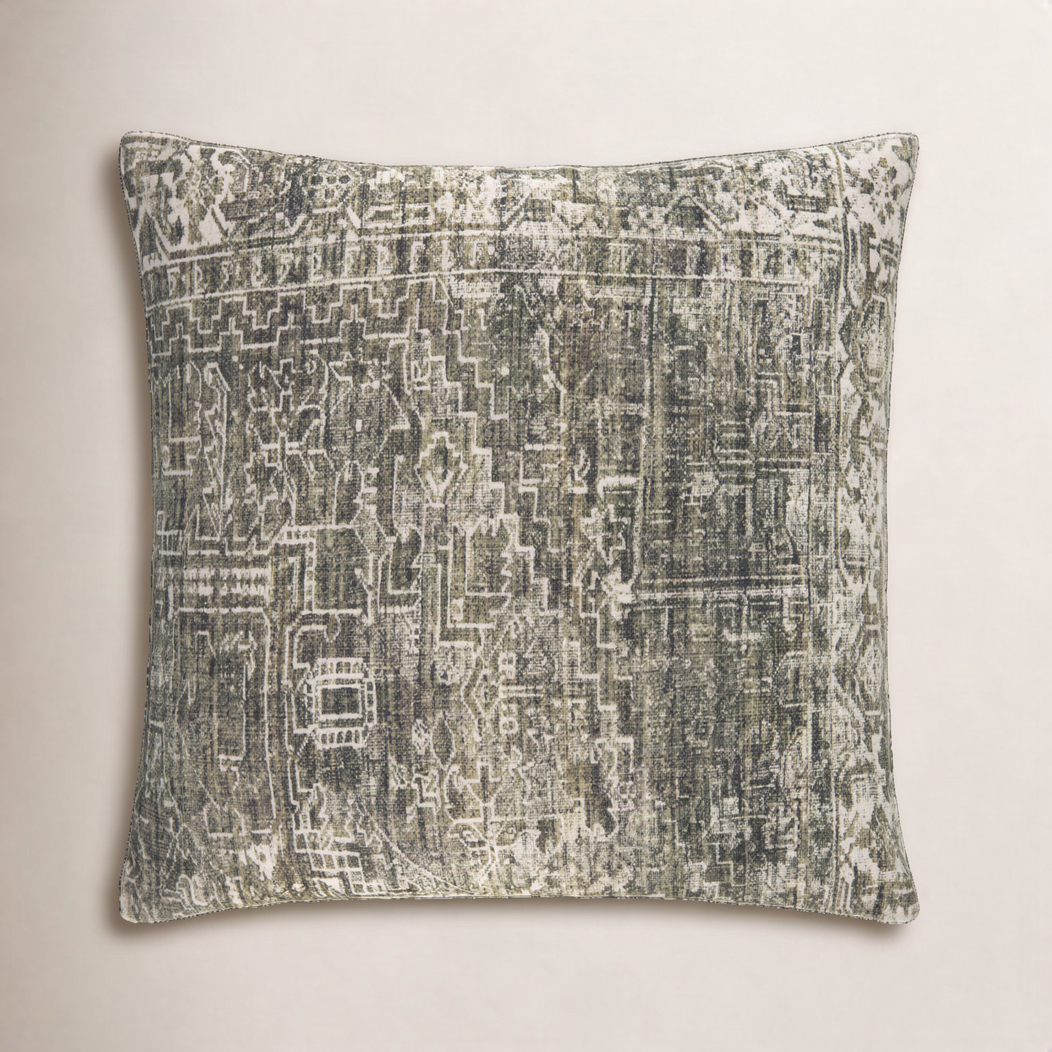 Galey Alix x Livabliss Toole Pillow Cover, Down, Green, 20"H x 20"W