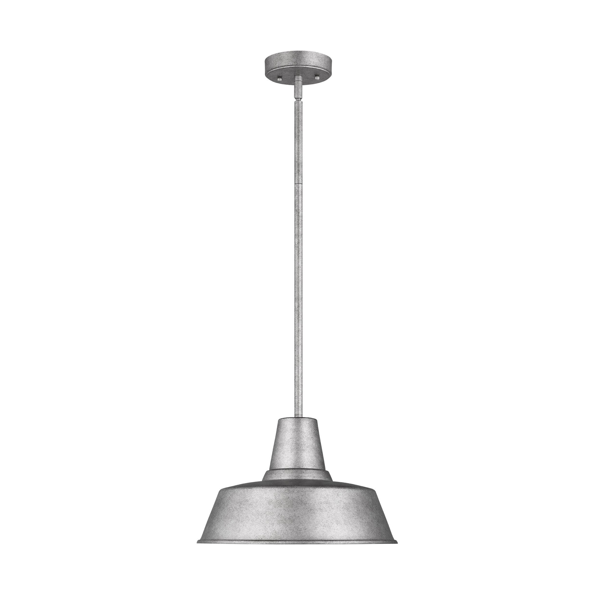 Blakeston Outdoor Metal Pendant, Weathered Pewter, No