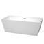 Baignoire de trempage autoportante en acrylique 67 po. X 32 po. Sara-40171114