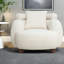 Chaises d'appoint douces de nuage, chaise moderne de 38 pouces en tissu chenille pour la maison