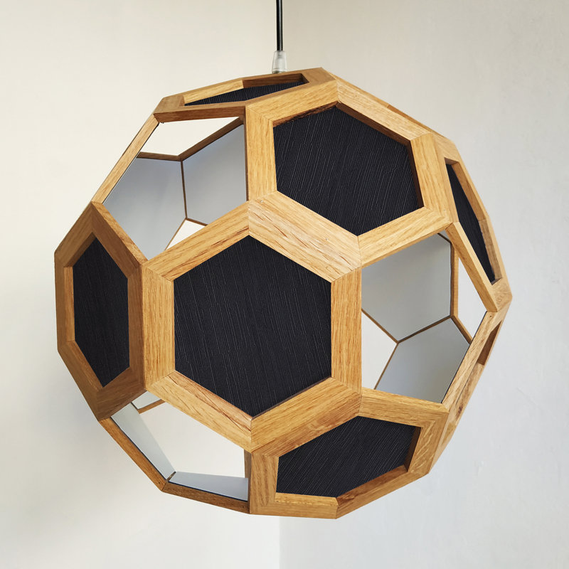 Chevalier 1 - Light Oil Pendant, Dark Oak/Black