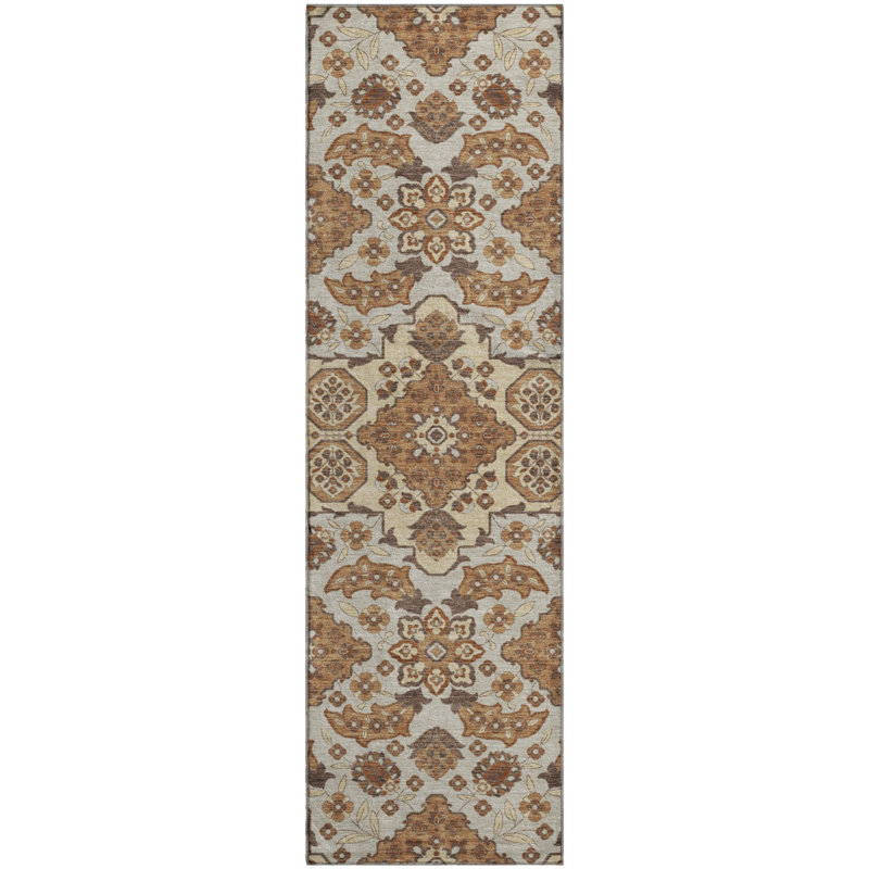 Premium Machine Washable Mayfield AMF1853 Global Rug, Runner 2'3" x 7'6"