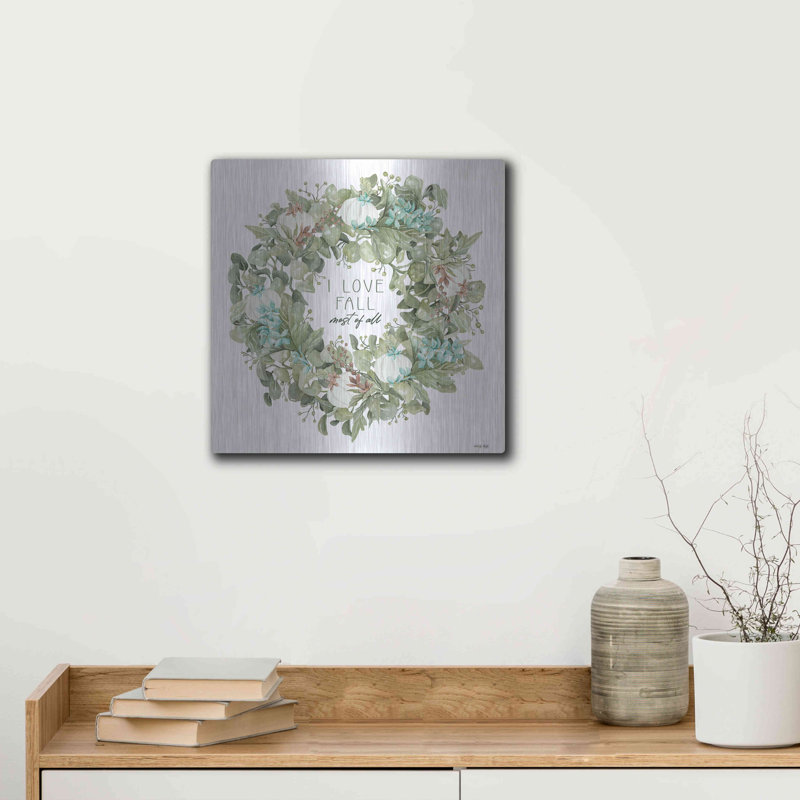 «I Love Fall Wreath» par Cindy Jacobs, H 12 po x l 12 po