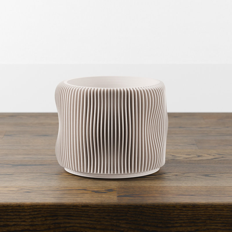8 po Pot à bulles, 8in., Blanc cassé