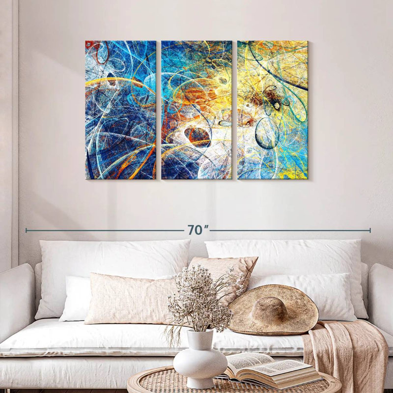 Avery Space Time Warp Abstract, 28" H x 45" W