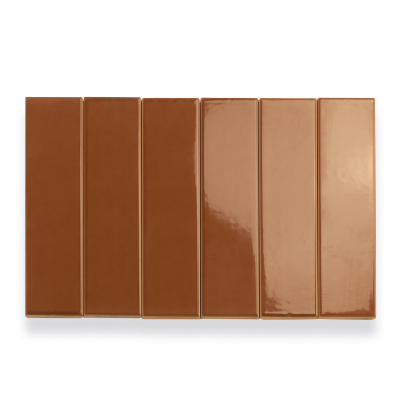 Arte 1.97 in. x 7.87 in. Ceramic Subway Wall and Floor Tile (6.48 sq. ft./case) (60-pack), Red