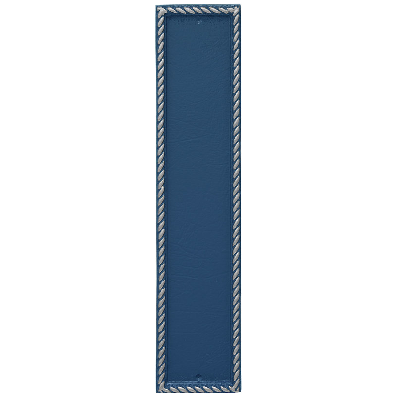 Plaque d'adresse murale Franklin, Bleu mer / Argent, Oui