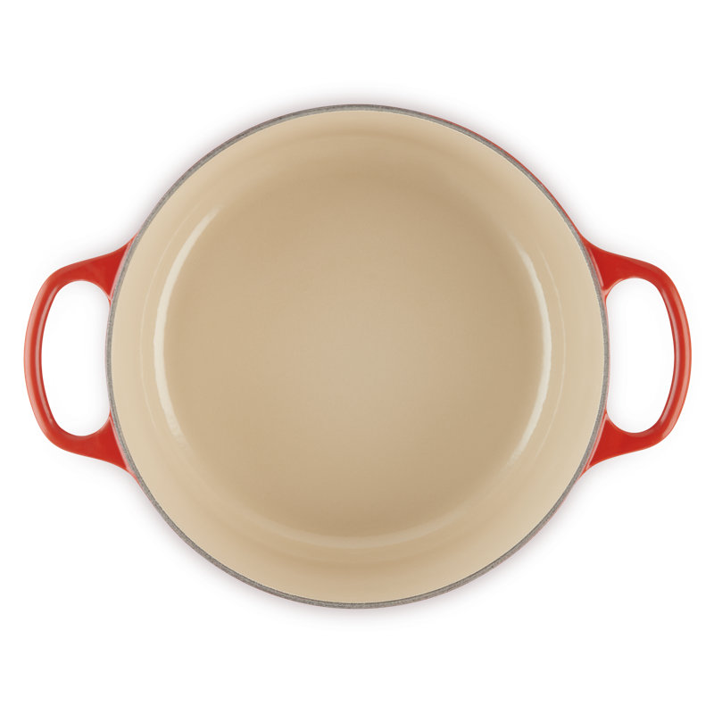 Le Creuset Signature Enameled Cast Iron Round Dutch Oven with Lid, 13.25 quarts, Cerise