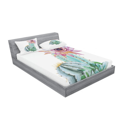 Microfiber Floral Sheet Set