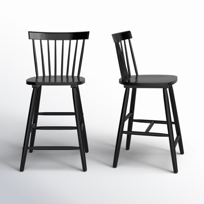 Stacee Solid Wood Counter Stool