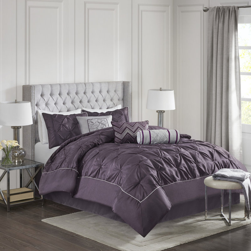 Édredon pour grand lit 7 pièces Plum