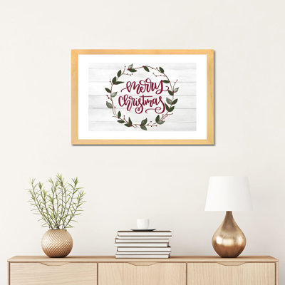 Couronne de Noël - reproduction d'art textuel