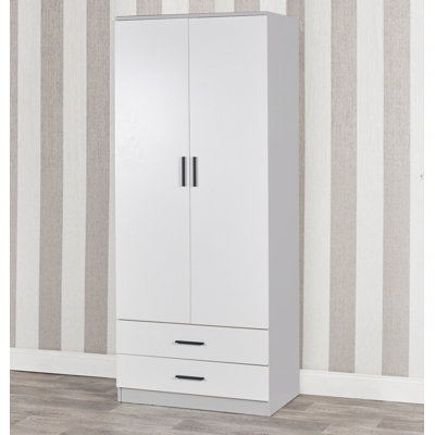 Gianpietro 2 Door Manufactured Wood Wardrobe
