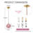 1-light Pink Flower Pendant Light