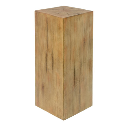 Densel Wood-Look MGO Pedestal Side Table by Millwood Pines