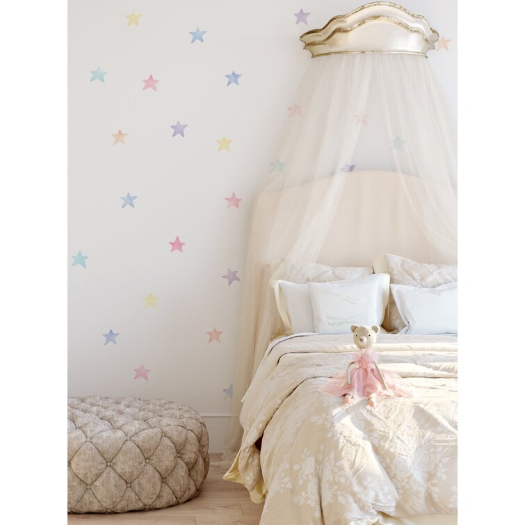 Star Wall Decals Watercolor Stickers Yellow,LF122 – StickersForLife