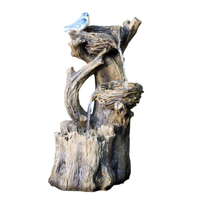 Fontaine de nid d'oiseaux en résine Fonda