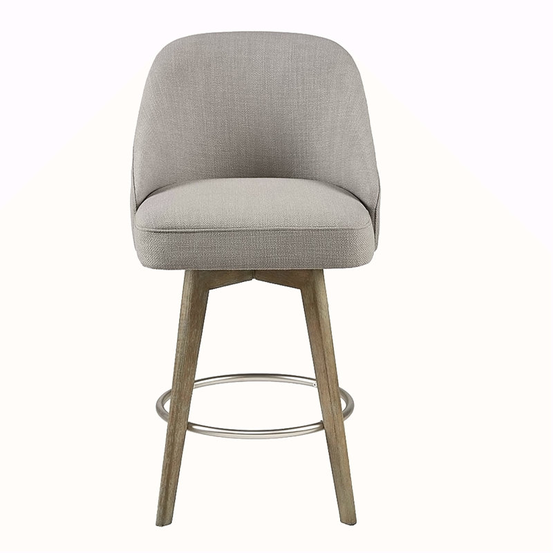 Counter Stool With Swivel Seat, Gray