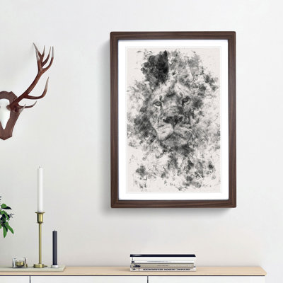 The Proud Lion - Picture Frame Graphic Art