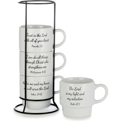 Inspirational Speckled Tower Mugs