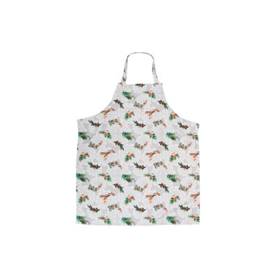 Christmas Floral Bib Apron