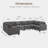 Anureet Modular U-Shaped Sectional-773157302