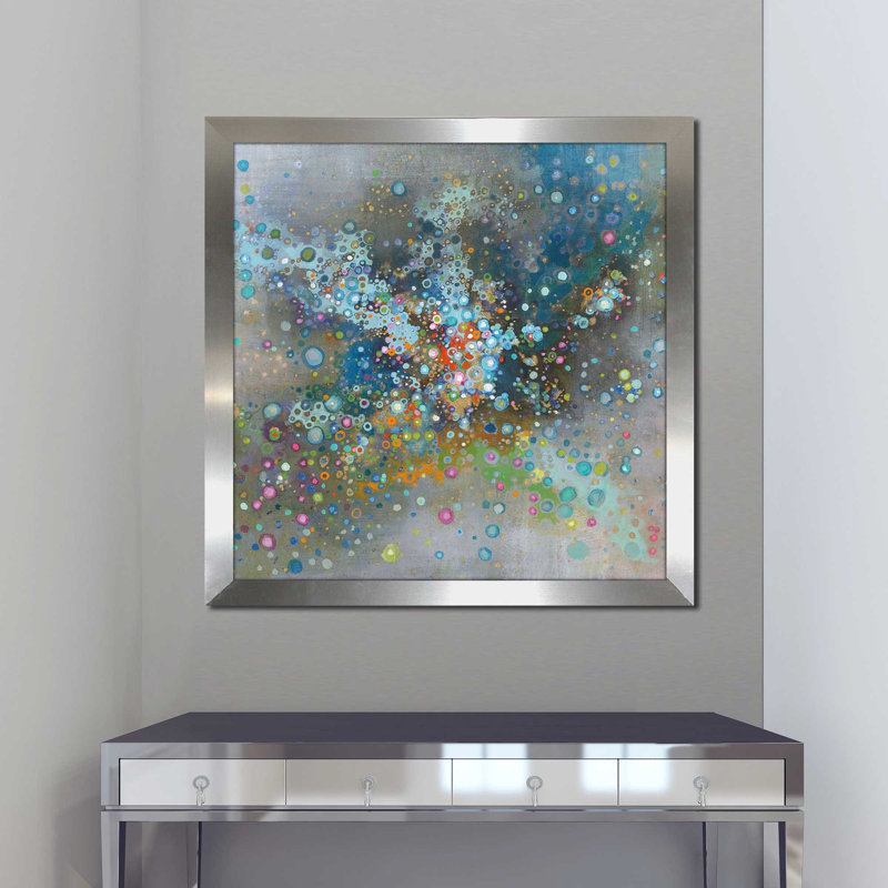 «Andromeda (Square)» par Danhui Nai, reproduction, H 31,5 po x l 31,5 po x P 1 po, Encadrement argenté