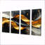 «Geometric Cooper Waves I» - Décoration murale spirales abstraites - Art mural moderne-2007928343-2007928347