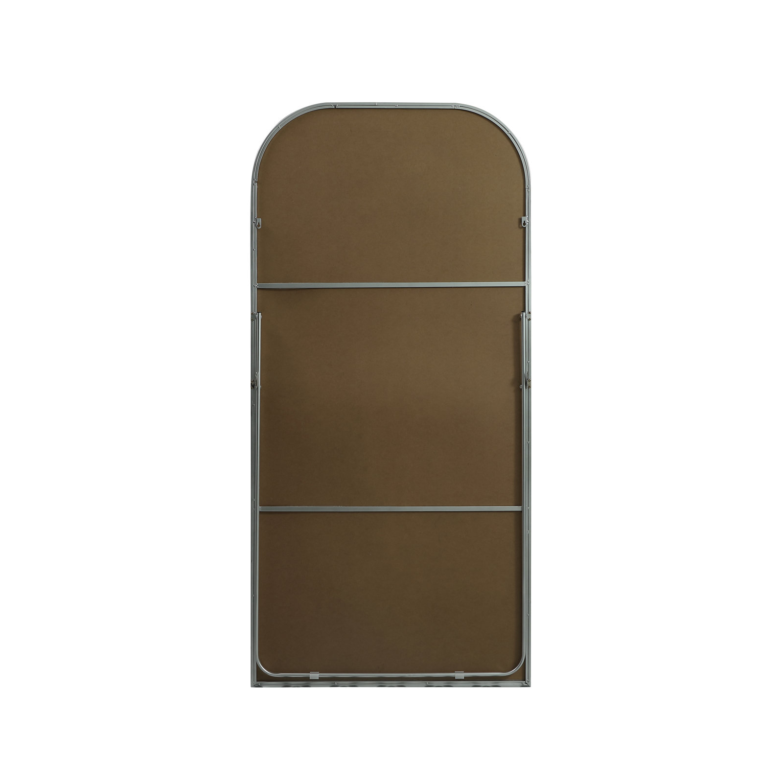 Sabine Metal Arch Floor Mirror, 72" x 35", Silver