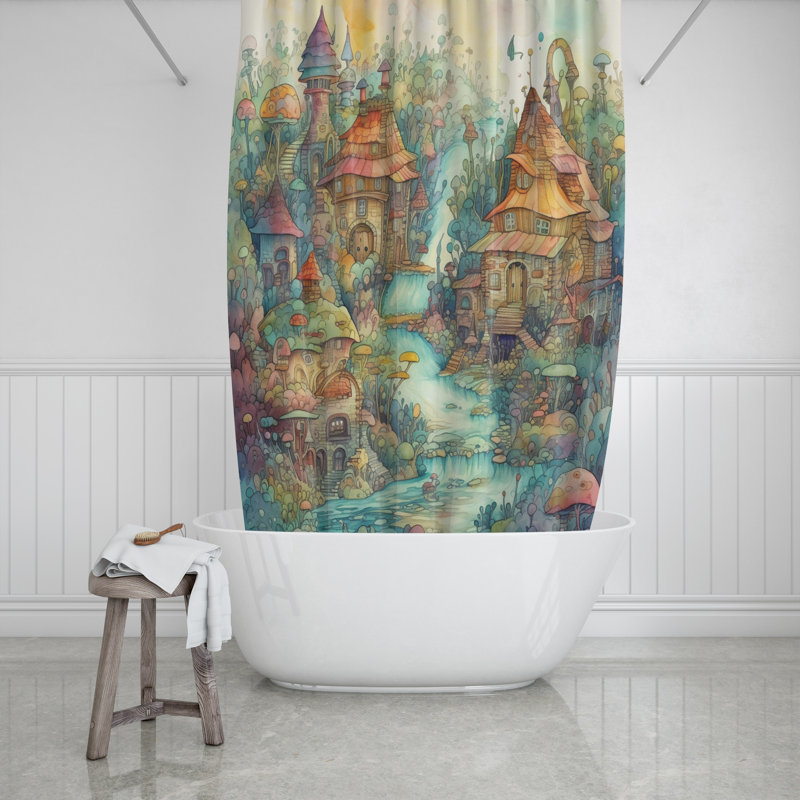 Adelpho Shower Curtain, 93" H x 70" W