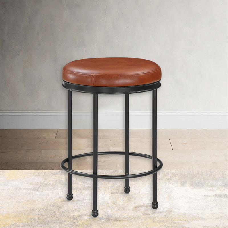 Tabouret à hauteur de comptoir Michael Caramel