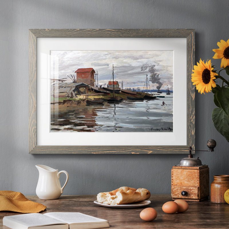 La seine à Petit, Noir, H 28 po x l 42 po x P 1,5 po