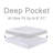 Cooling Mattress Topper for Back Pain – Extra Thick Pillow Top Mattress Pad with Deep Pocket 8-21 Inch, Soft Mattress Protector with 3D Snow Down Alternative Fill-673986961-672350965