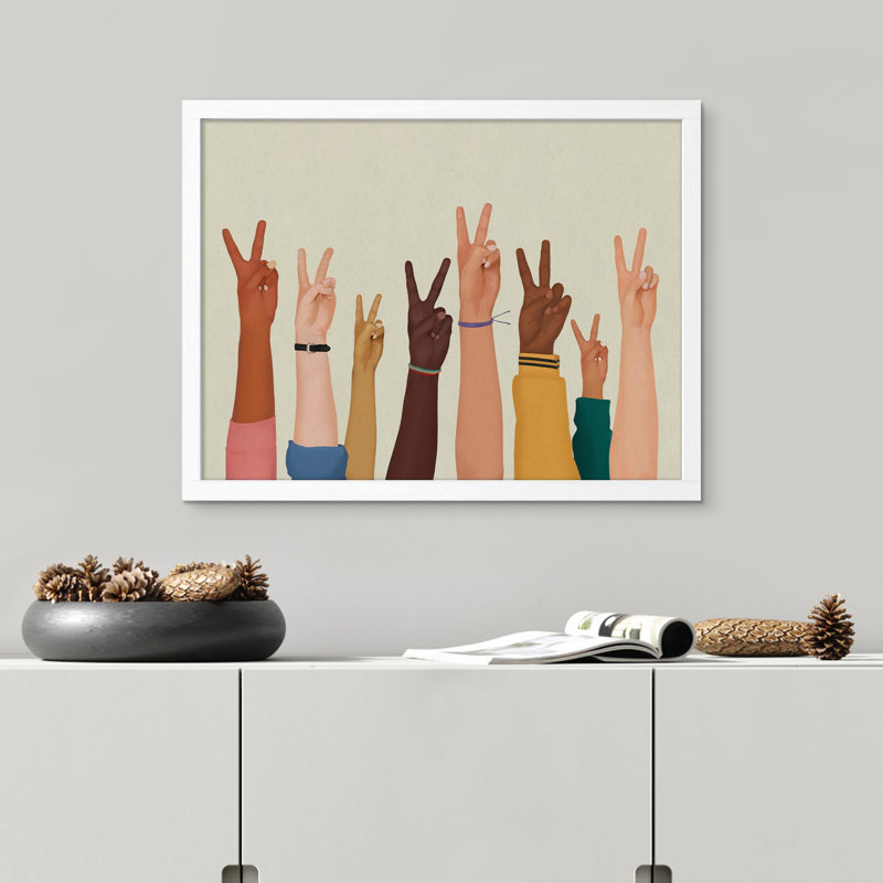 "Bureau multicentrique afro-américain d'illustration pacifique", sur papier, Blanc, H 8 po x l 10 po