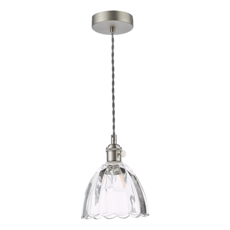 1 - Light Pendant, Antique Chrome